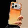 iphone 17 pro phone case, featuring a gradient tie-dye design, double-layer imd construction, and a new apple 15 drop-proof protective cover