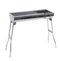 stainless steel barbecue grill outdoor camping style barbecue net for home smokeless barbecue grill portable detachable charcoal grill