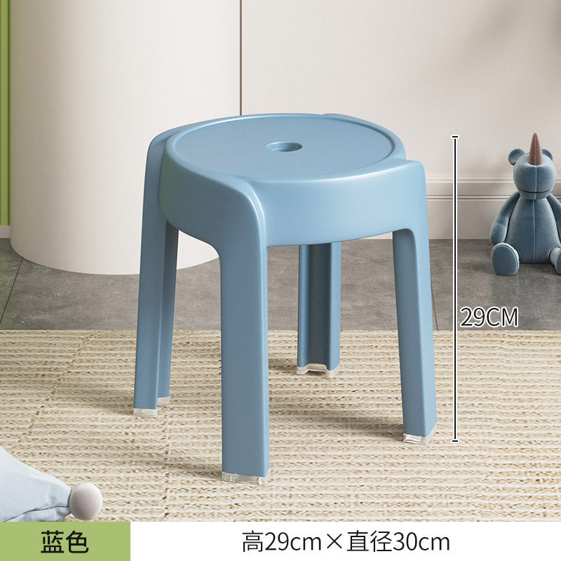 Thickened plastic stoolfor home stackable dining table bench long sitting comfortable chair windmill stool plastic round stool