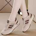2025 spring/summer new mesh breathable plus size women's flat casual shoes versatile sneakers athletic running shoes for women