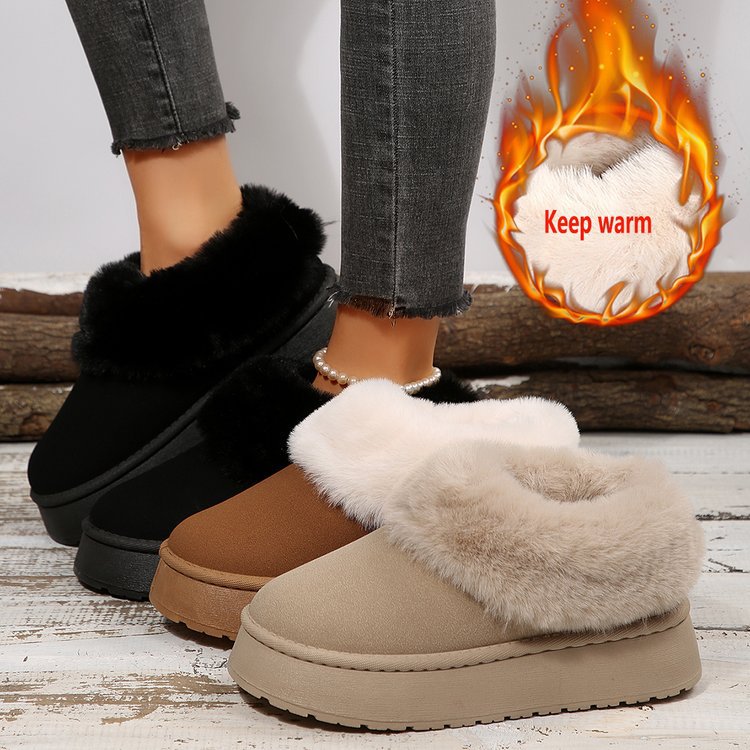 winter new arrival: thick-soled snow boots for export, plus sizes available. price difference of $0.50. bulk orders welcome. sizes 36-42. dropshipping available for  and