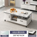 100cm white marble color + drawer + locker + glass