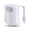 Led human body induction night light toilet hanging atmosphere light 8 colors 16 colors toilet sensor light toilet lid light smart