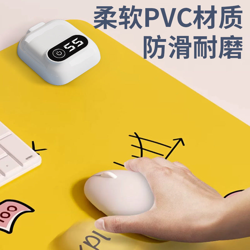 Heated mouse pad - extra large electric heating pad for winter, desk mat for office, desktop pad for students, computer writing, hand warmer