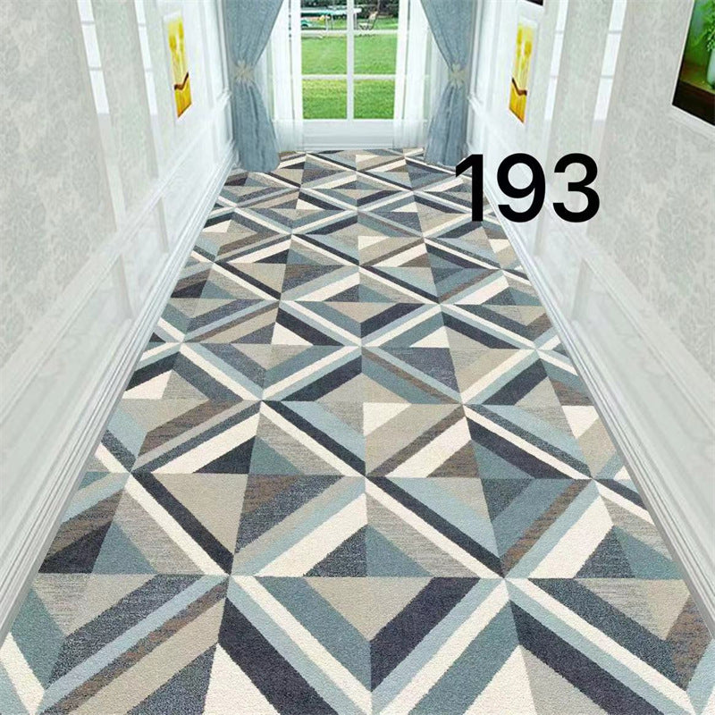 Minimalist modern 3d printed non-slip hallway carpet, hotel, mall, lobby, aisle floor mat roll, home use