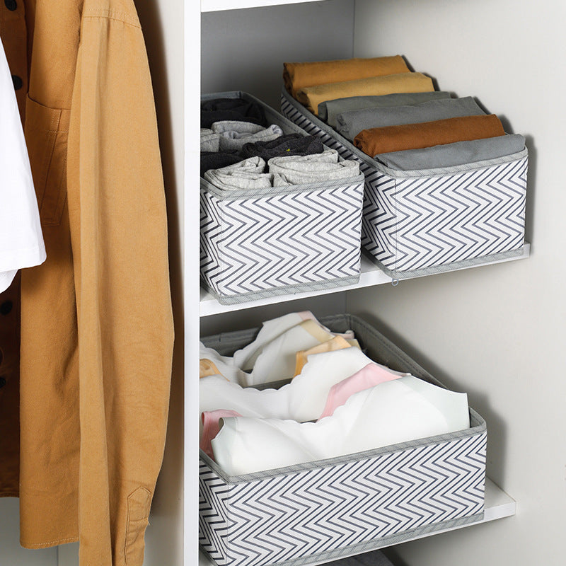 hot-selling printed clothing storage box, drawer-type grid sorting, boxed underwear and underwear storage box set