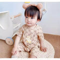 Summer style baby short-sleeve romper - trendy korean design for newborns - lightweight crawling suit