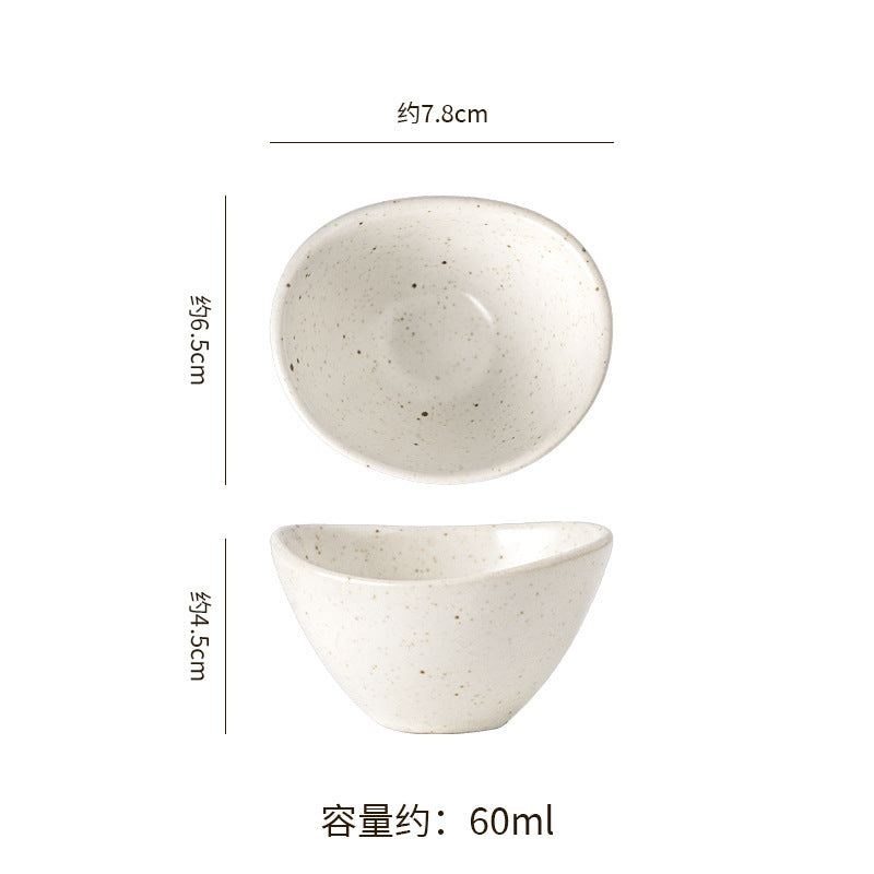 Vintage irregular high-end bowls, plates, and dishes - restaurant, hotel, and home tableware - unique dinnerware for serving dishes, desserts, rice bowls, and plating