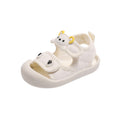 Baby boys' summer first walker sandals - soft sole, minimalist bear design, closed-toe beach shoes for toddlers (1-2 years)