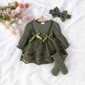 Children's clothing  cross-border european and american girls rose red long sleeves and socks