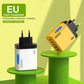 240w dual usb + 3pd charger, compatible with apple 16 and huawei phones, fast charging adapter with type-c charging port