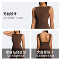 European and american eco-friendly fabric yoga tank top - slim fit, sexy, sleeveless, quick-dry activewear for outdoor exercise and fitness