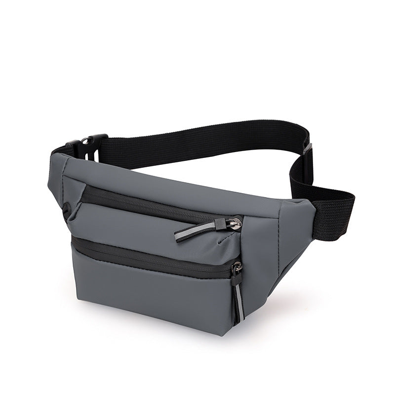 Cross-border men's fanny pack, mobile phone multi-functional casual breast bag, large-capacity oblique span bag, high-end fashion shoulder bag