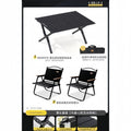 Camping table outdoor multi-functional foldable camping table and chair suit stall table portable plaid camping chair no