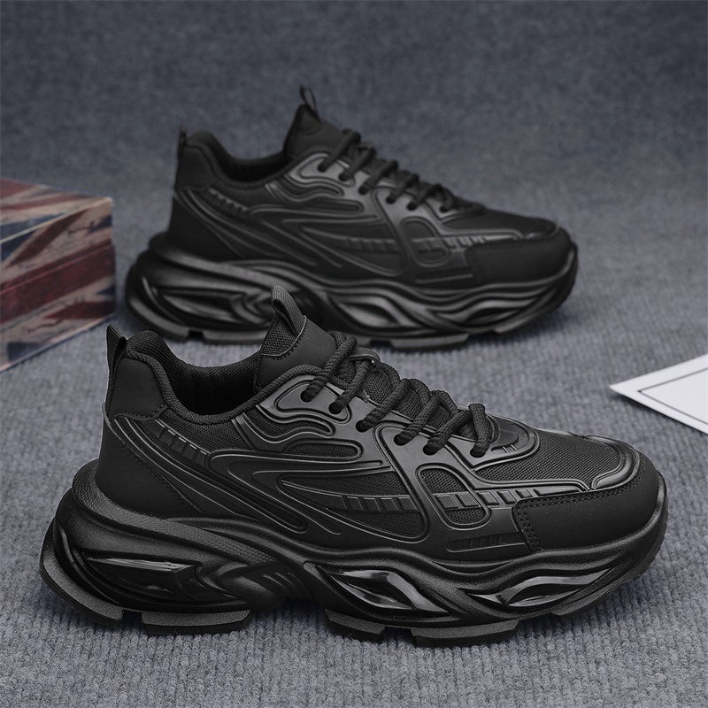 Men's chunky platform sneakers - 2026 summer new season fashion, height increasing, running, anti-slip, breathable, casual athletic shoes, trendy sneakers