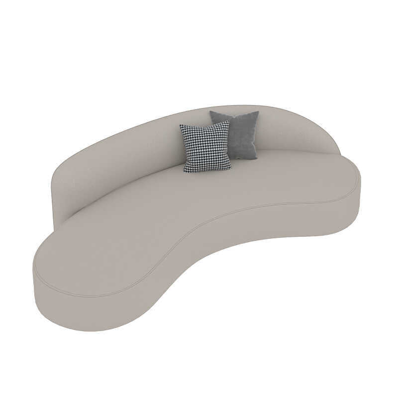 Nordic light luxury curved sofa beauty salon clothing store rest area reception negotiation table and chair set - minimalist modern style