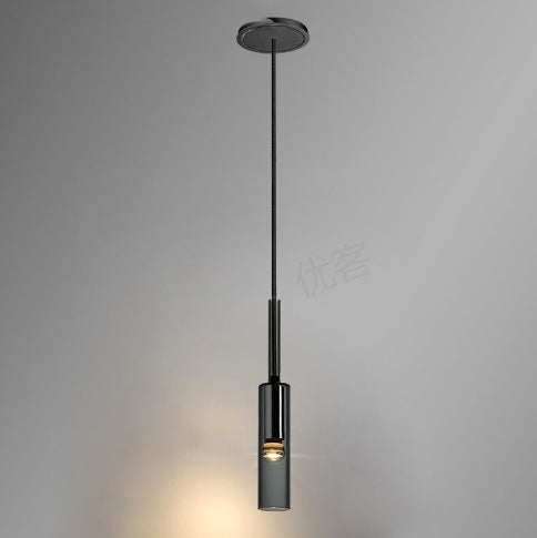 Postmodern simple restaurant bar counter bedroom bedside chandelier Nordic light luxury creative crystal wine bottle chandelier combination