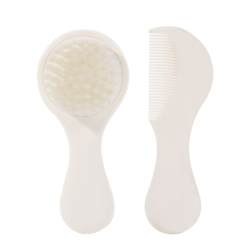 Babycare elephant baby comb - gentle hair removal, newborn brush, fetal hair removal, head massage soft bristle brush set