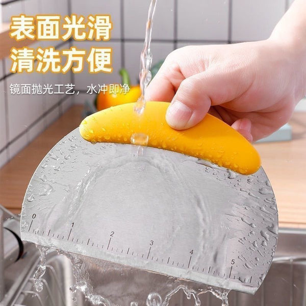 Hot Sale European Glossy with Scale Stainless Steel Cutter Bread Dough Cutter Baking Home Kitchen Tools