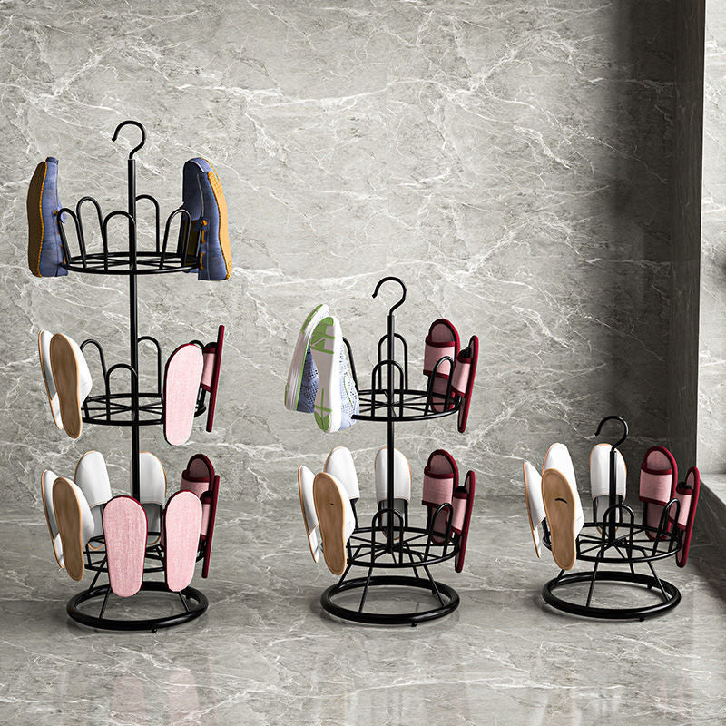 shoe drying rack outdoor balcony sandal rack drying shoe rack floor rotating slippers hanging shoe rack drying shoe artifact