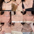 2025 hot-selling beaded butterfly necklace for women - versatile, unique, elegant pearl choker - trendy vintage style accessories