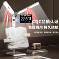 Clock table lamp led eye protection bookshelf lamp student study dormitory vision protection children's reading lamp for home