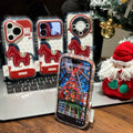 New year's case suitable for iphone17promax mobile phone case chinese style embroidered knitted pony apple 16 protective cover 15