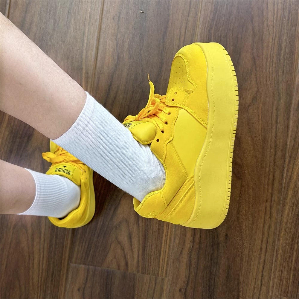 Autum dopamine thick sole heightened sneakers women's ins trendy 2026 new arrival easiest for match sports fashioncasual bread shoes