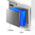 Stainless steel fresh-keeping workstation kitchen refrigeration & freezing dual-temperature flat-top workbench horizontal freezer fresh-keeping cabinet