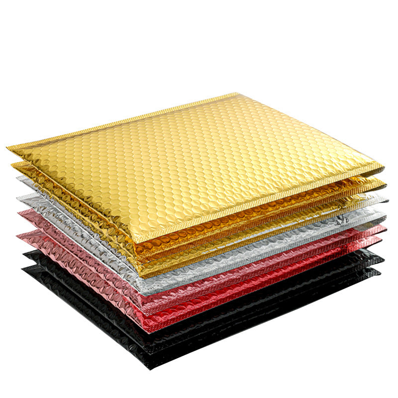 Aluminized film bubble envelope bag Thickened self-adhesive foam bag Spot gold and silver laser bubble bag Manufacturer wholesale