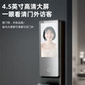 Precision-crafted ai face recognition smart lock 4.5inch - sentinel visual peephole screen fingerprint door lock