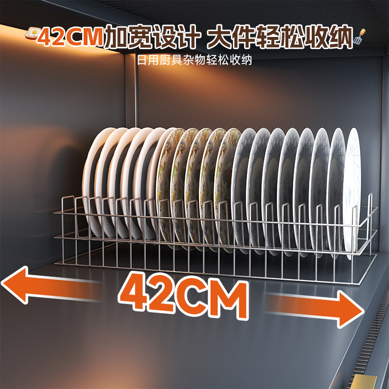 Kitchen storage rack floor-standing multi-layer storage cabinet for home with door dust-proof multi-functional cabinet sideboard storage cabinet
