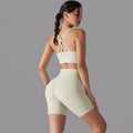 New arrival free underwear three-quarter shorts yoga suit beautiful back cross sports intimates fitness yoga suit