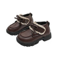 Girls' chunky sole flats -  spring/autumn new collection - little girl's bowknot fashion princess leather shoes - kids' loafers