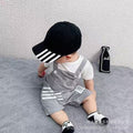 Summer short-sleeve romper for newborn baby boys - lightweight crawling suit for 0-6 months (perfect for first birthday celebrations)