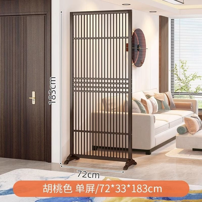 New chinoiserie screen partition living room for home blocking grids solid wood foldablemovable entrance hall office seat screen
