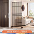 New chinoiserie screen partition living room for home blocking grids solid wood foldablemovable entrance hall office seat screen