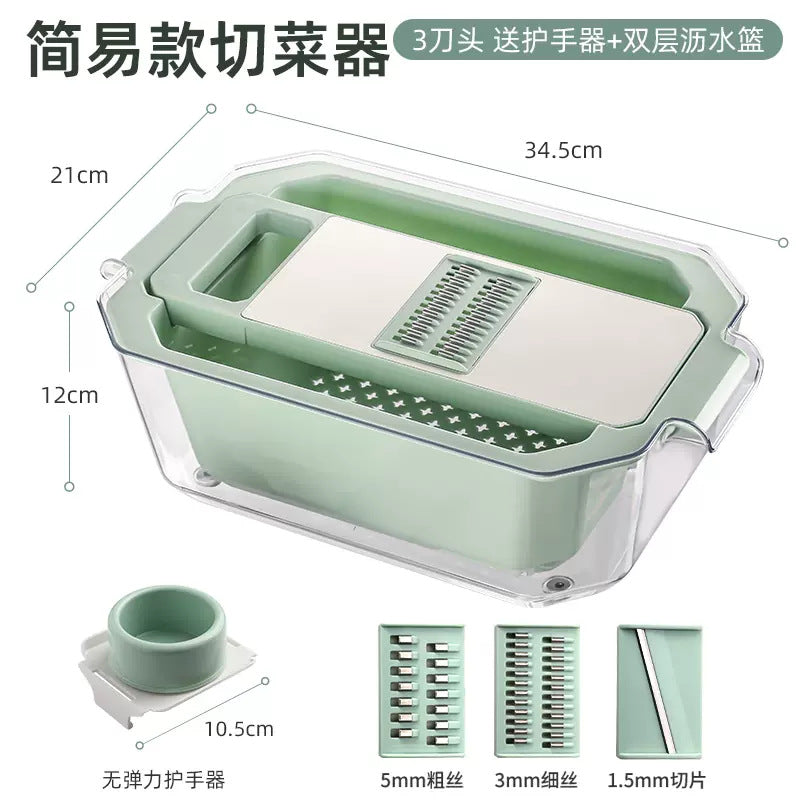 Personalized multifunctional grater stainless steel vegetable cutter for home potato shreds cucumber slicer grater vegetable cutting handy gadget