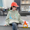 Girls' hooded sweatshirt - new autumn  collection - stylish & casual fleece-lined top for kids & teens - autumn/winter