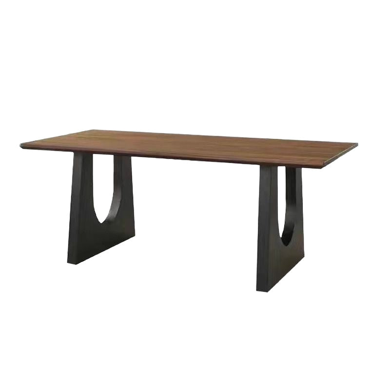 Walnut solid wood dining table long table chair desk workbench for home large board all-in-one conference desk
