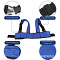Wheelchair safety belt - adjustable length, anti-slip, anti-fall, safety harness with hook for seniors