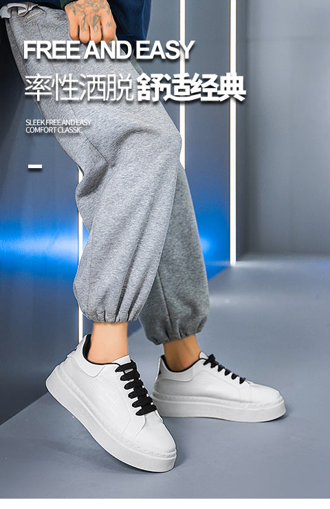 2025 new autumn/spring mcqueen low-top white sneakers - men's trendy casual skate shoes - high-end streetwear inspired by european style