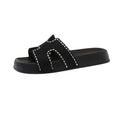 Thick sole diamond edge sandals women's summeroutwearfashioneasiest for matchins style western high-end h-shaped beach shoes for women