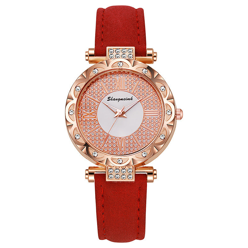 new arrival women's k-style quartz watch casual classic belt women's watch fashionsuit