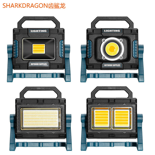 Cross-border new COB work light Type-C charging outdoor portable floodlight with power bank LED portable light