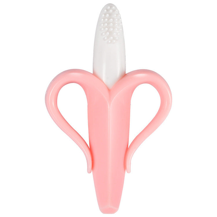 Banana Silicone Toothpaste Baby Toothbrush Suction Cup Silicone Bite Glue Banana Toothpaste Food Grade Bite Le Teeth Grinder