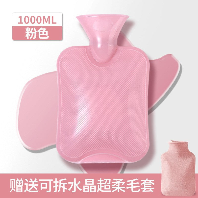 Long hot water heating water injection hand warmer for belly application explosion-proof creative cute stuffed girl warm quilt handy gadget