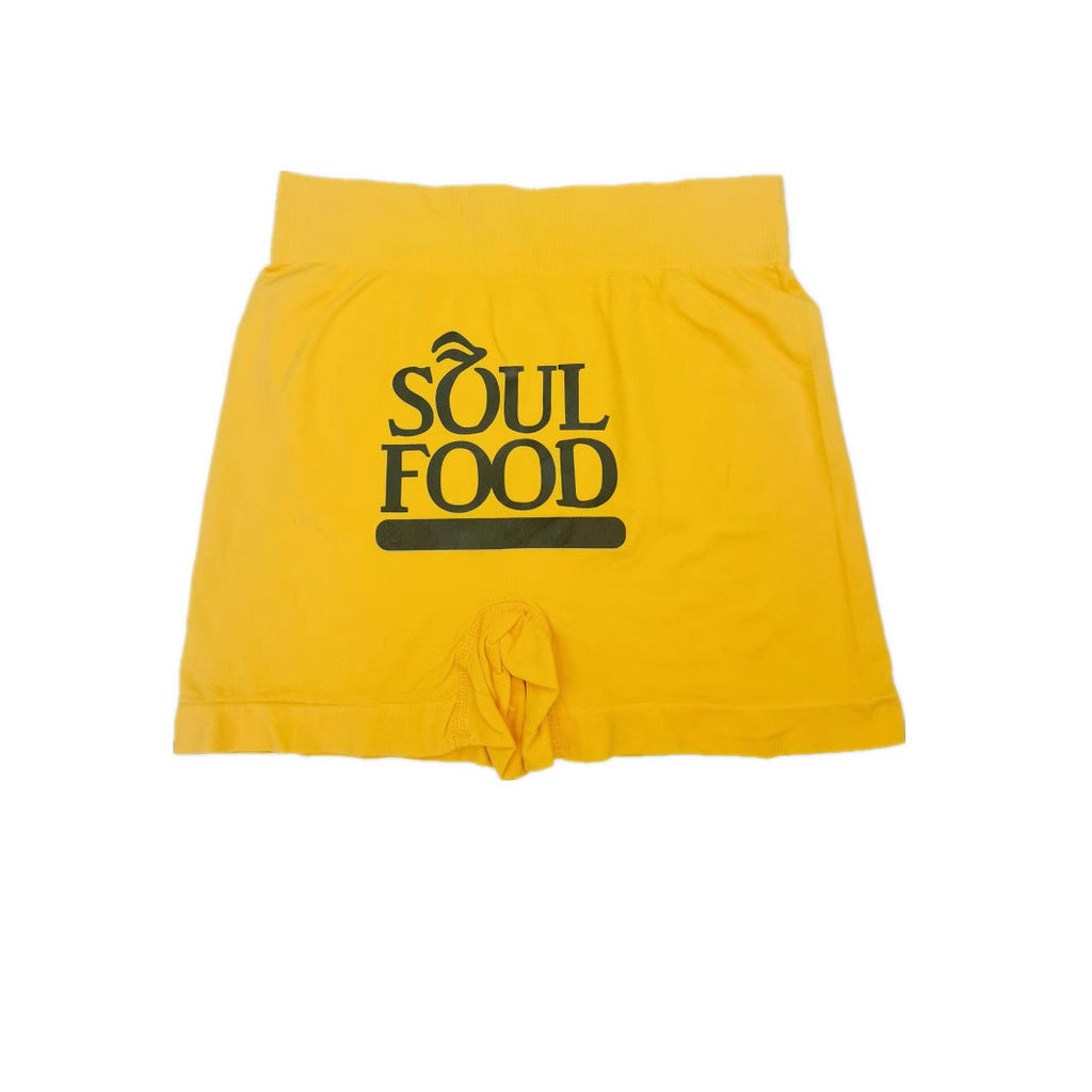 Cross-border hot-selling high-waisted printed yoga pants, women's fitness sports tight boxer shorts