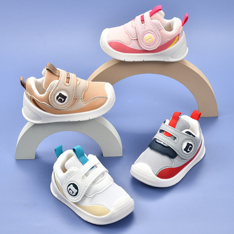Toddler shoes for boys, spring and autumn, 0-1-2 years old, soft sole breathable infant and toddler shoes for girls