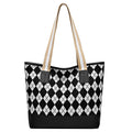 Women's bag 2024 new shoulder bag large capacity handbag fashionable versatile canvas bag commuter tote bag